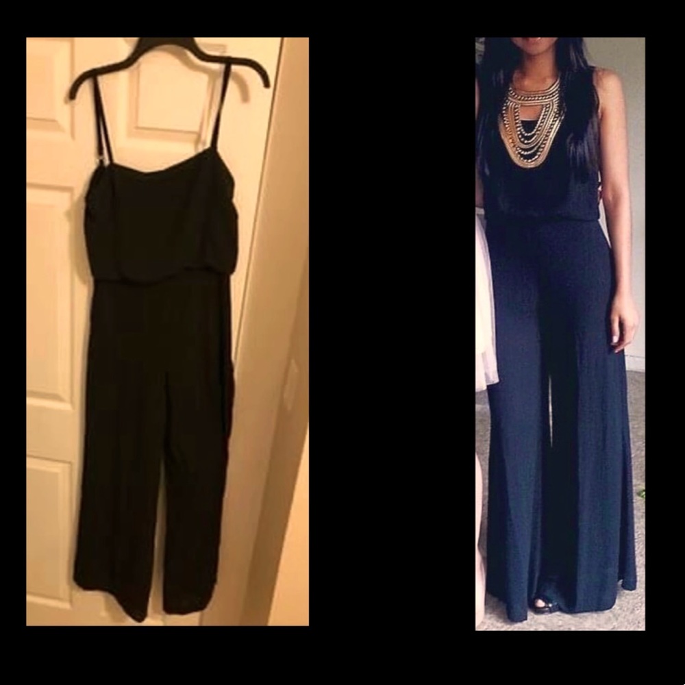 Black Chiffon Jumpsuit